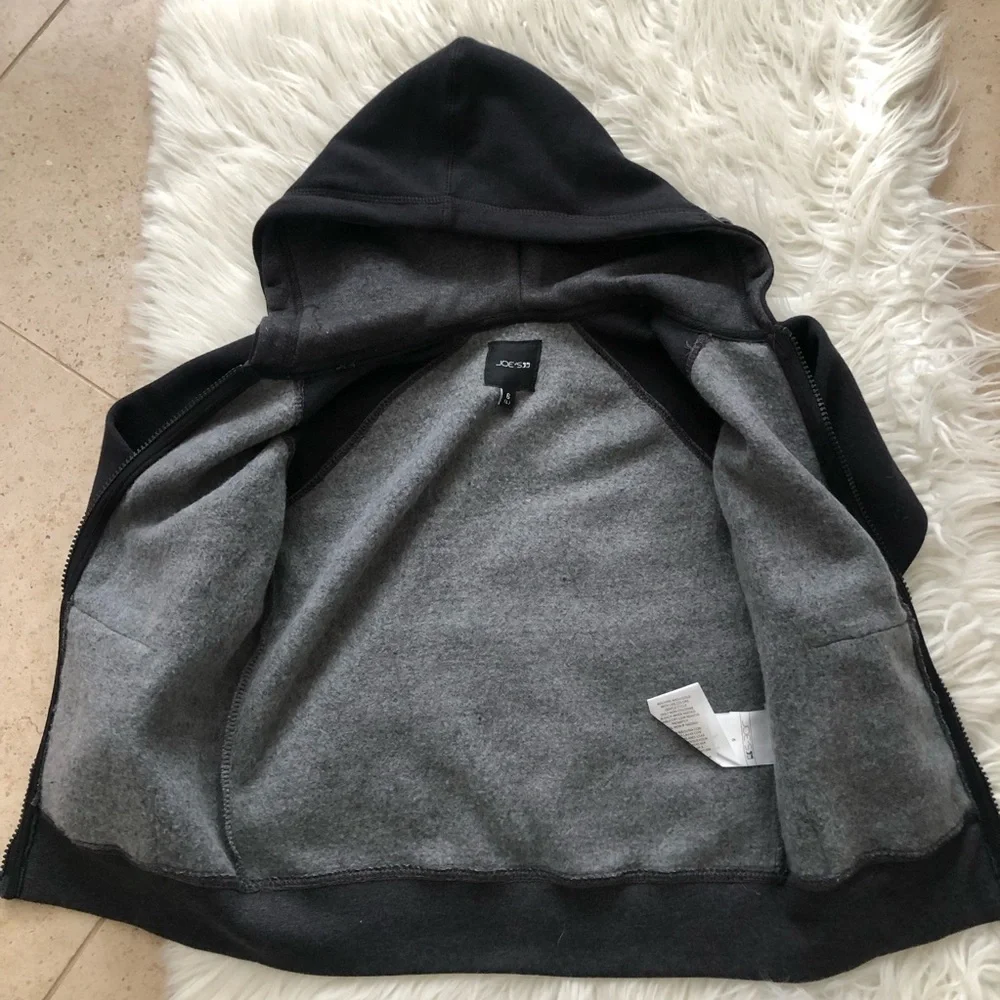 NWT Joe’s Jeans Kids Black and Gray Hoodie Jacket
